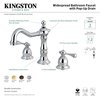 Kingston Brass KS1978BL 8" Widespread Bathroom Faucet, Brushed Nickel KS1978BL